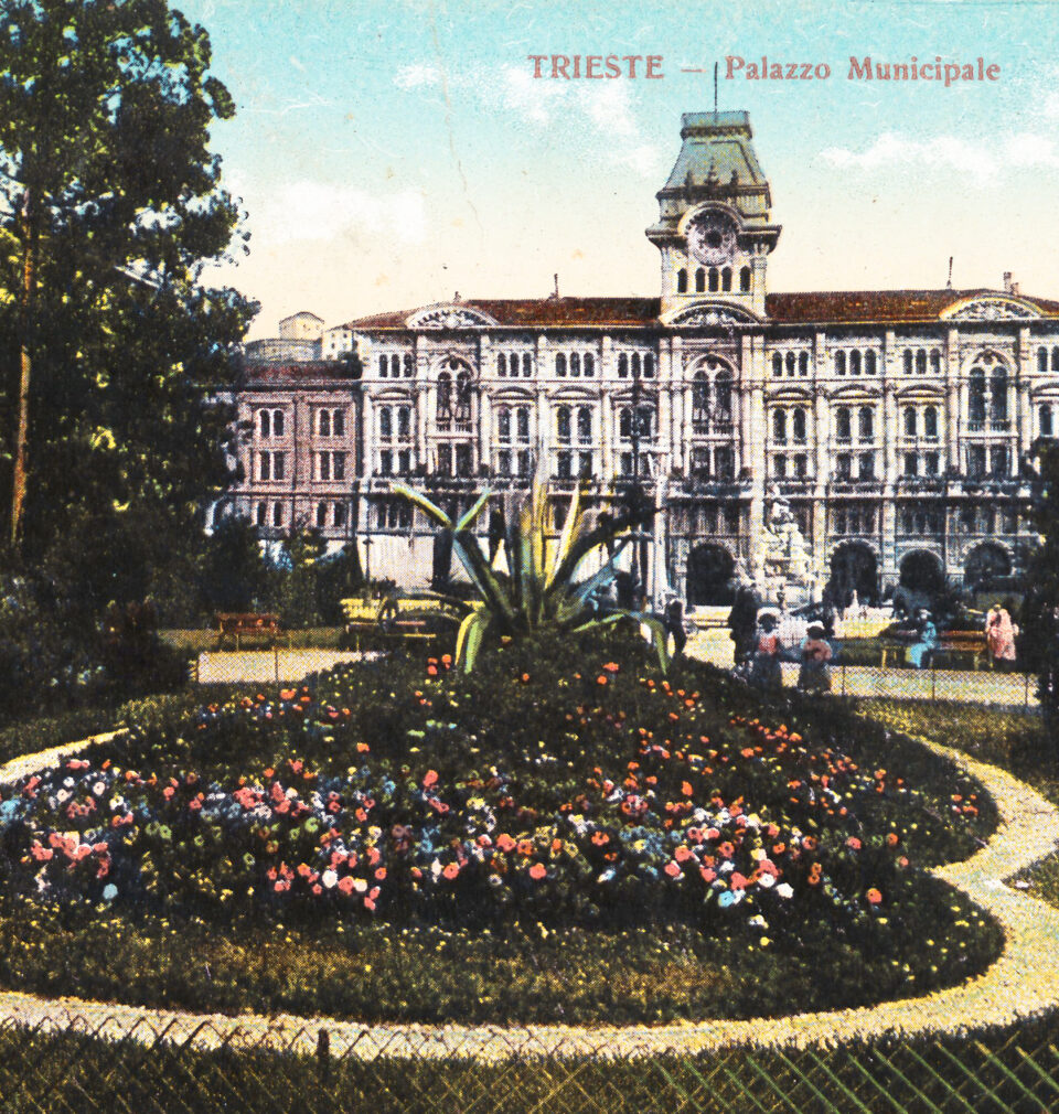 Widok ogrodu w Trieście 1914